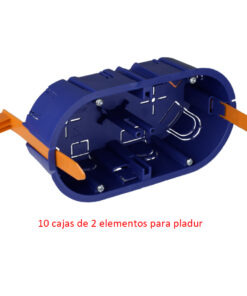 Caja Empotrar 3 elementos para mecanismo en pladur - Ecoiluminaled