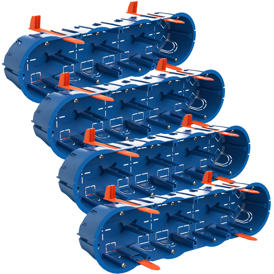 Caja de 2 mecanismos para empotrar en Pladur - ElectroMaterial