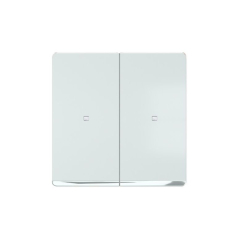 Tecla doble interruptor con visor y embellecedor de cromo BJC Miro