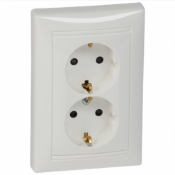 Doble enchufe schuko Legrand Valena - Blanco