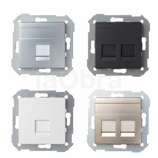 Adaptador para conector informático RJ45 Simon 82