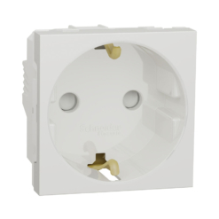 Base de enchufe Schuko New Unica Studio Blanco Polar NU303718 Schneider