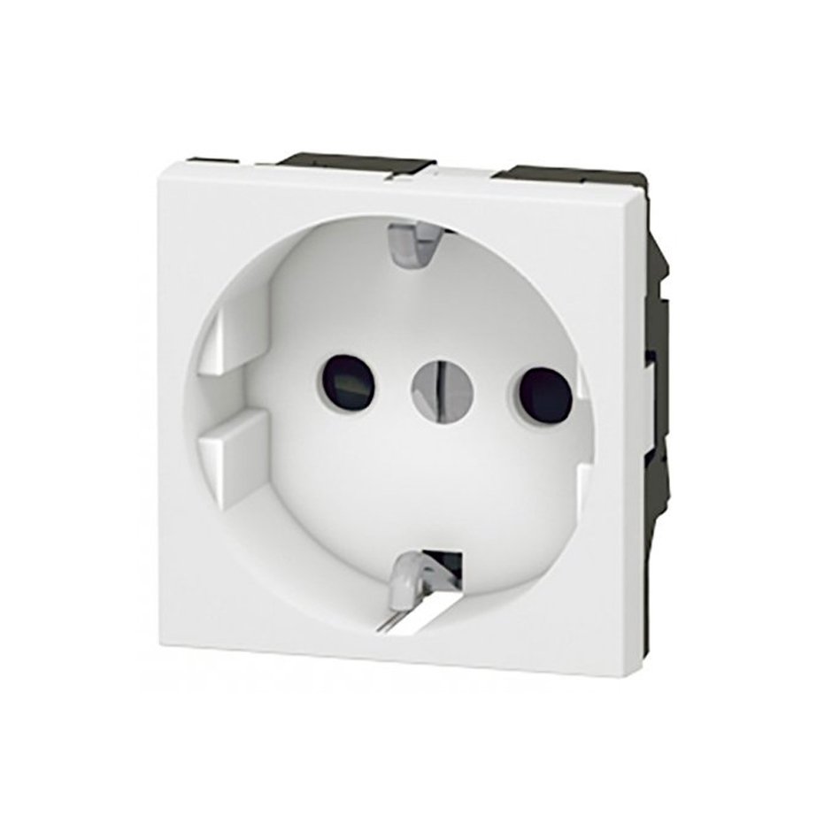 Enchufe interruptor de enchufe eléctrico de pared caja trasera con patrón  blanco de 25 mm 1 banda