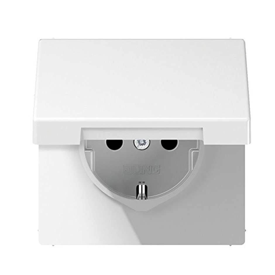 Mecanismo enchufe Schuko doble blanco - LEDBOX