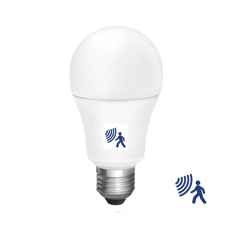 Bombilla LED con sensor de movimiento 7W A60 - Blanco Neutro