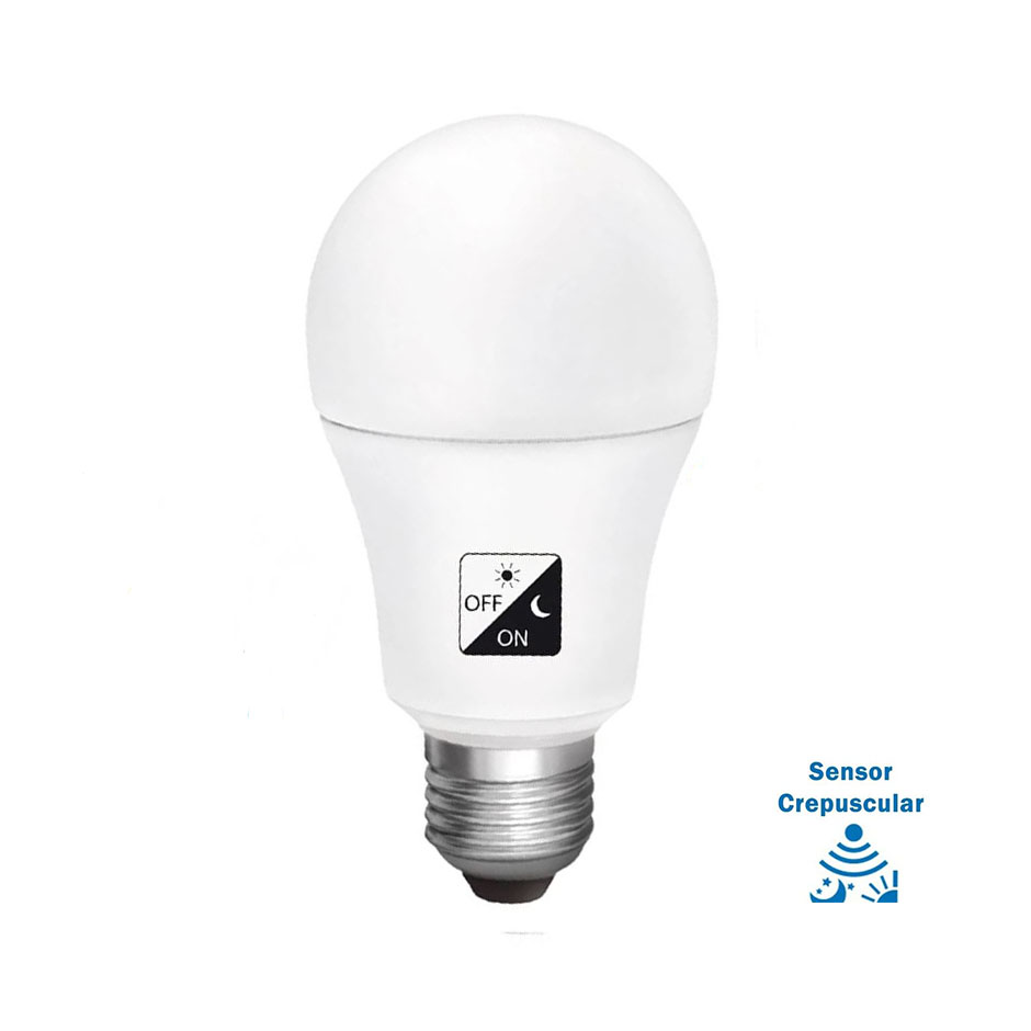 Bombilla LED con sensor de movimiento 7W A60 - Blanco Neutro