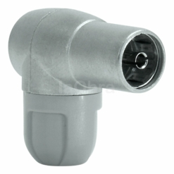 Conector televisión acodado hembra Televes