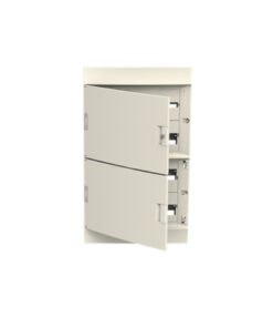 Cuadro eléctrico empotrable, para pladur, 8 módulos, blanco, IP40, puerta  de policarbonato ahumado - Elettrocanali EC63508B