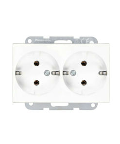 Doble base de enchufe schucko Panasonic Karre Plus 55 WDTT02152WH