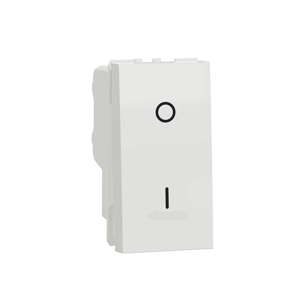 Interruptor + Enchufe SCHNEIDER New Unica blanco