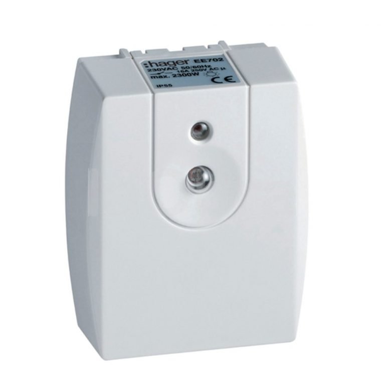 Interrupteur Crépusculaire Hager - Compact, 8A, Pour éclairage Automatique