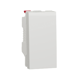 Interruptor estrecho New Unica Studio Blanco Polar NU310118 Schneider
