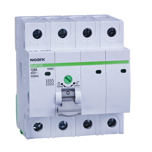 Interruptores seccionadores para instalaciones fotovoltaicas Noark Ref: Ex9I125 4P 40A