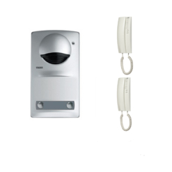 Kit audio A2 (2 vivienda) placa de superficie y teléfono SERIE 7 Tegui 375720