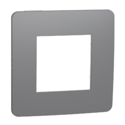 Marco de 1 elemento New Unica Studio Gris con soporte Blanco NU280221 Schneider