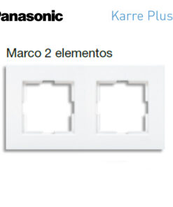 Marco de 2 elemento en blanco Panasonic Karre Plus WKTF00022WH