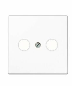 Placa TV en blanco alpino mate Jung LS 990. Ref: LS990TVWWM