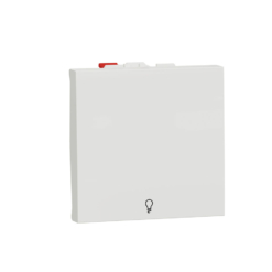 Pulsador Ancho símbolo de luz New Unica Studio Blanco Polar NU320618L Schneider