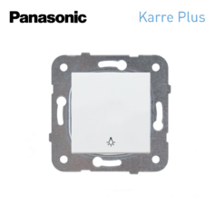 Pulsador con símbolo luz Panasonic Karre Plus WKTT01162WH