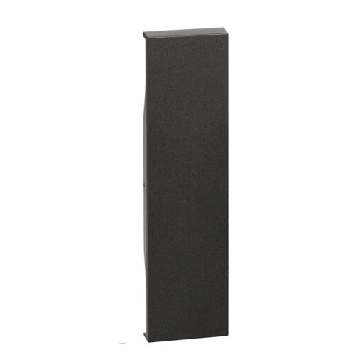 Tapa ciega dark Bticino Living Now de 1 módulo KG00