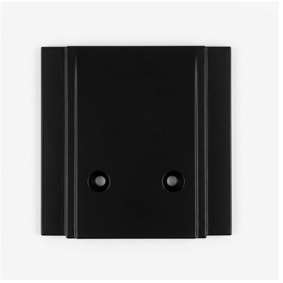 Tapa negra para la salida de hilos Panasonic Karre Plus 55 WDTR07021BL