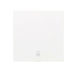 Tecla blanca con símbolo de campana Panasonic Karre Plus 55 WDTR00191WH