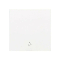 Tecla blanca con símbolo de luz Panasonic Karre Plus 55 WDTR00161WH