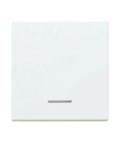 Tecla blanca con visor para el interruptor, conmutador y interruptor bipolar Panasonic Karre Plus 55 WDTR00561WH