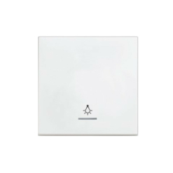 Tecla blanca con visor y símbolo de luz Panasonic Karre Plus 55 WDTR00591WH
