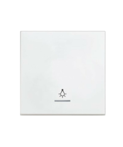 Tecla blanca con visor y símbolo de luz Panasonic Karre Plus 55 WDTR00591WH