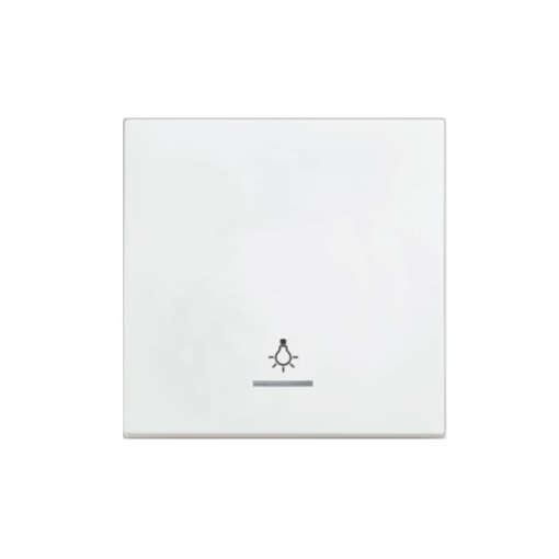 Tecla blanca con visor y símbolo de luz Panasonic Karre Plus 55 WDTR00591WH