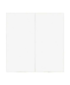 Tecla doble blanca para el doble interruptor, doble conmutador y doble pulsador Panasonic Karre Plus 55 WDTR00091WH