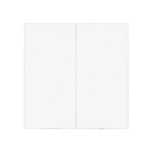 Tecla doble blanca para el doble interruptor, doble conmutador y doble pulsador Panasonic Karre Plus 55 WDTR00091WH