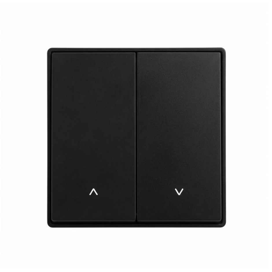Tecla doble negra para el pulsador de persiana Panasonic Karre Plus 55 WDTR00221BL