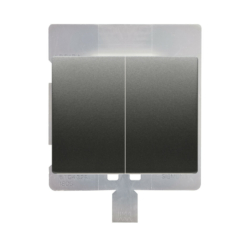 Tecla doble para Doble Interruptor, Doble Conmutador y Doble Pulsador IP44 para Iris estanca y Iris plus estanca