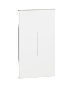 Tecla iluminable blanco de 2 módulo Bticino Living Now KW01M2