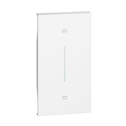 Tecla iluminable blanco para conmutador de persiana de 2 módulo Bticino Living Now KW06M2