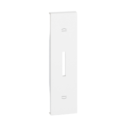 Tecla iluminable blanco para pulsador doble de persiana de 1 módulo Bticino Living Now KW05