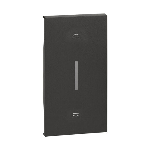 Tecla iluminable dark para conmutador de persiana de 2 módulo Bticino Living Now KG06M2