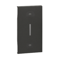 Tecla iluminable dark para pulsador doble de persiana de 2 módulo Bticino Living Now KG05M2