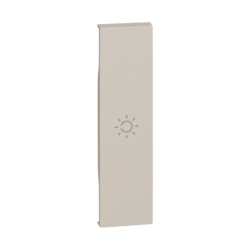 Tecla iluminable sand de 1 módulo con símbolo de lámpara Bticino Living Now KM01A