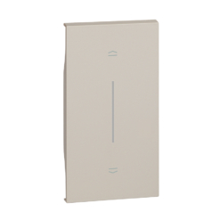 Tecla iluminable sand para pulsador doble de persiana de 2 módulo Bticino Living Now KM05M2