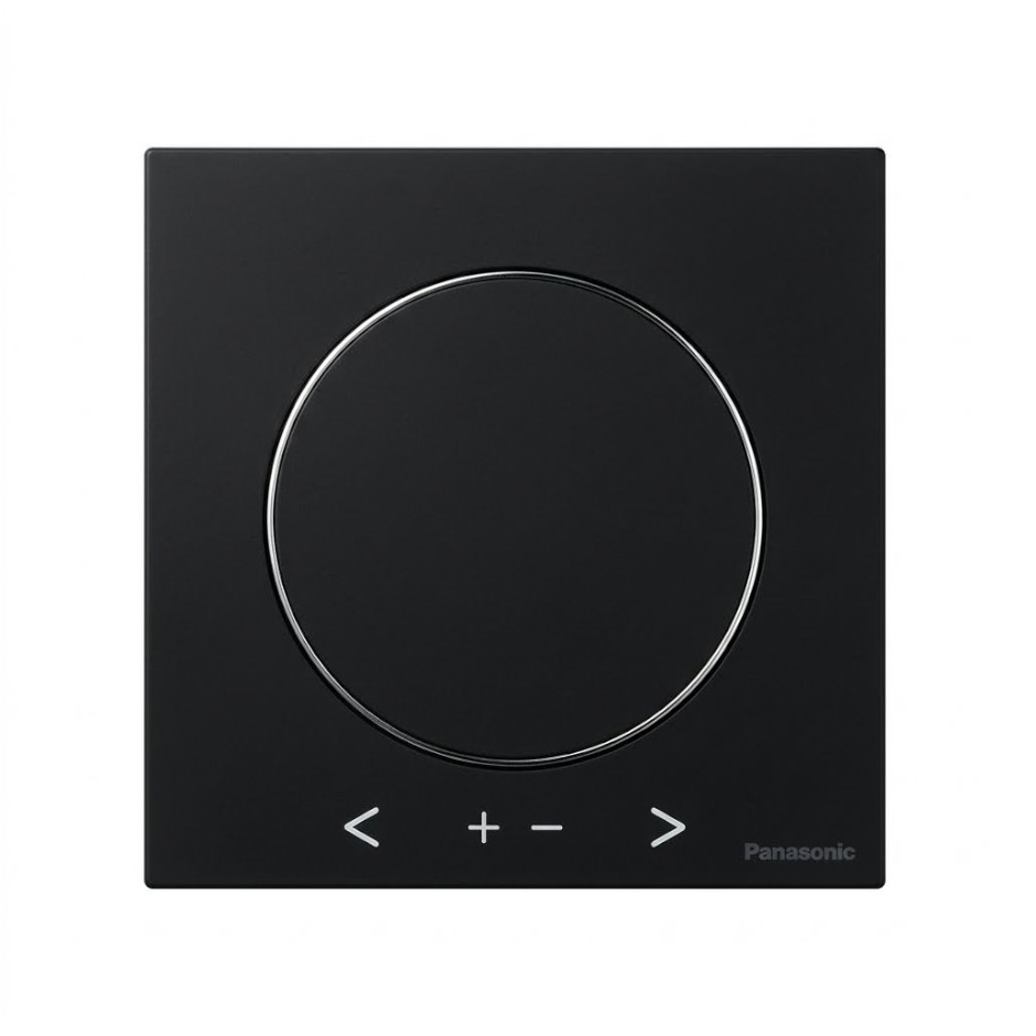 Tecla negra para el Regulador de intensidad giratorio Panasonic Karre Plus 55 WDTR05201BL