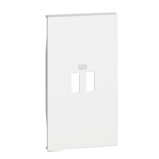 Tecla para el doble cargador USB blanco Bticino Living Now KW12C