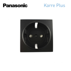 Tecla para enchufe en negro Panasonic Karre Plus WKTR02121BL