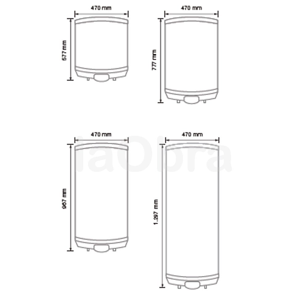 🥇 Termo eléctrico Rointe conectado vía Wi-Fi al mejor precio con envío rápido - laObra