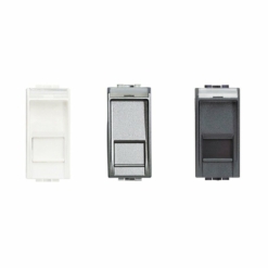 Toma de teléfono Bticino Living Light (Blanco, Tech y Antracita)