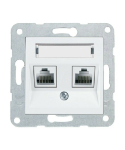 Toma doble de datos  CAT. 6 Panasonic Karre Plus 55 WDTM04072NC