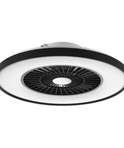 Plafón de led y ventilador con motor DC Mod. Atlantic negro