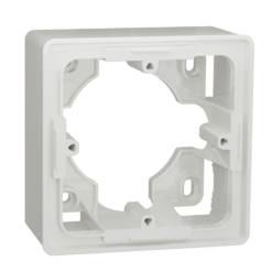 Zócalo de superficie de 1 elemento New Unica Studio Blanco Polar NU800218 Schneider